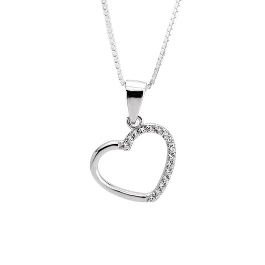 Zirconia Heart Necklace