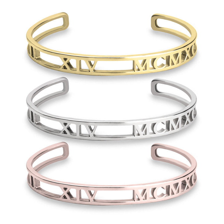 Roman Numeral Bangle