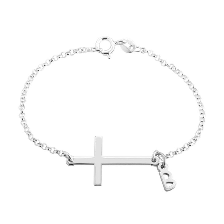 Personalized Cross Bracelet