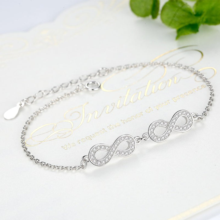 Double Infinity Symbol Bracelet