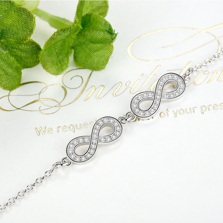 Double Infinity Symbol Bracelet