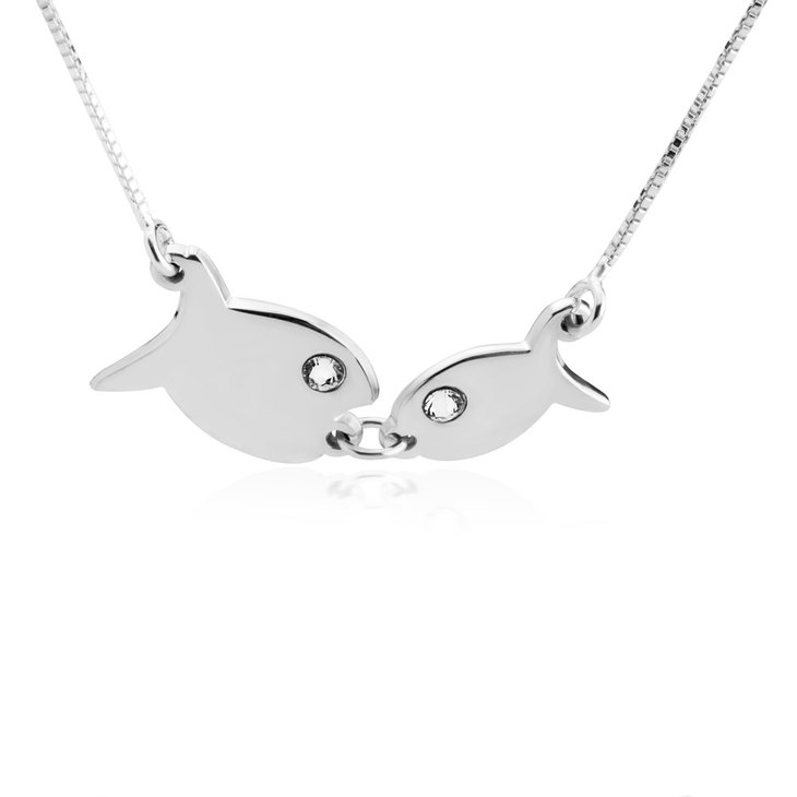 Kissing Fish Necklace