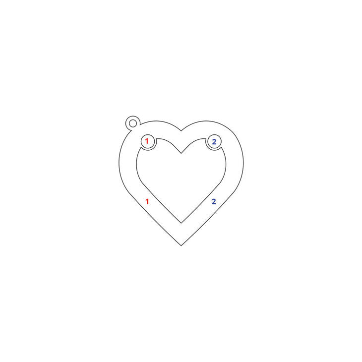 Heart Pendant for Couples
