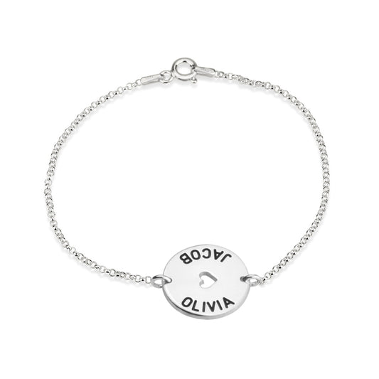 Heart with Names Bracelet