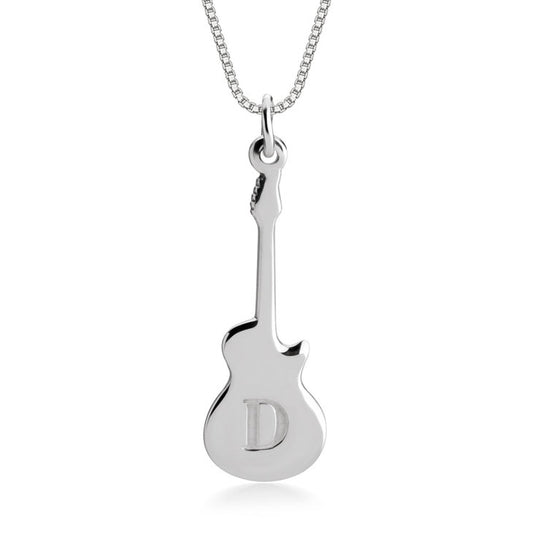 Personalized Guitar Necklace