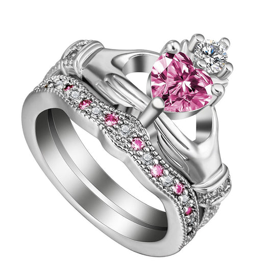 Pink Claddagh Ring