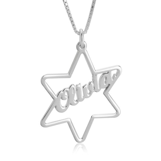 Star Pendant Name Necklace