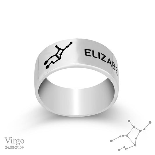 Zodiac Constellation Ring