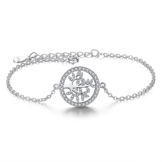 Family Tree Bracelet with Zirconia