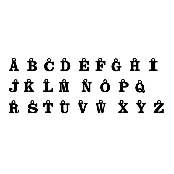 Capital Letter Initial Necklace