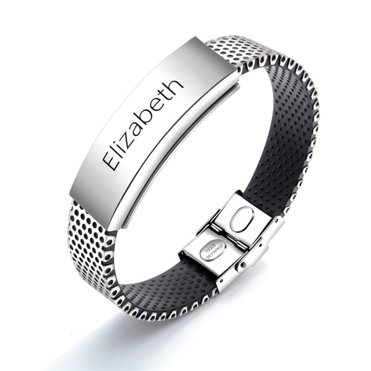 Men Stainless Steel Personalized Bracelet
