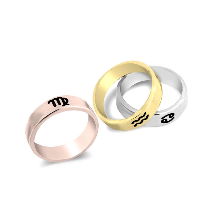 Zodiac Engraved Ring
