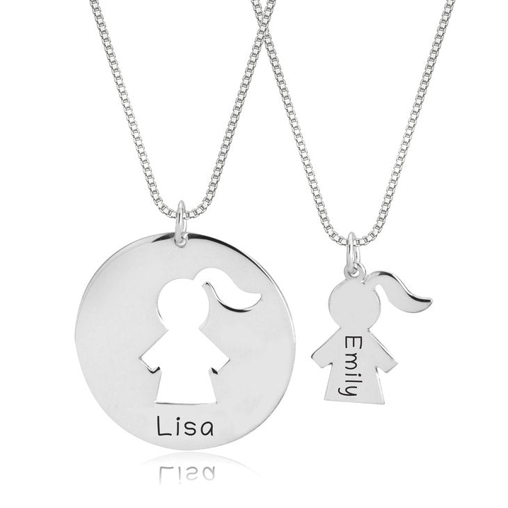 Mom Daughter Necklace