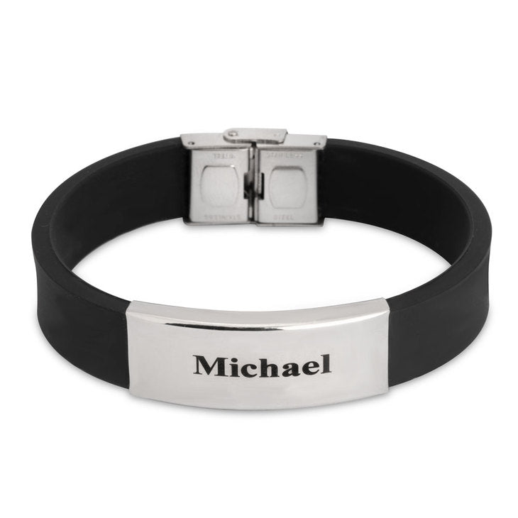 Thick Silicone Men Bracelet
