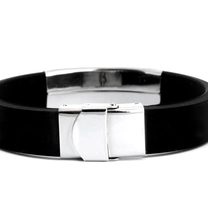 Thick Silicone Men Bracelet