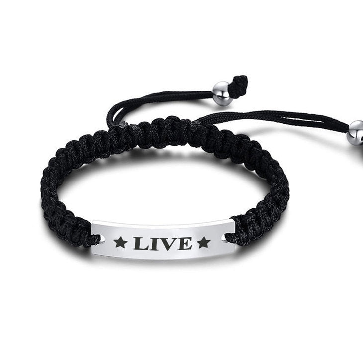 Men ID Braided Bracelet
