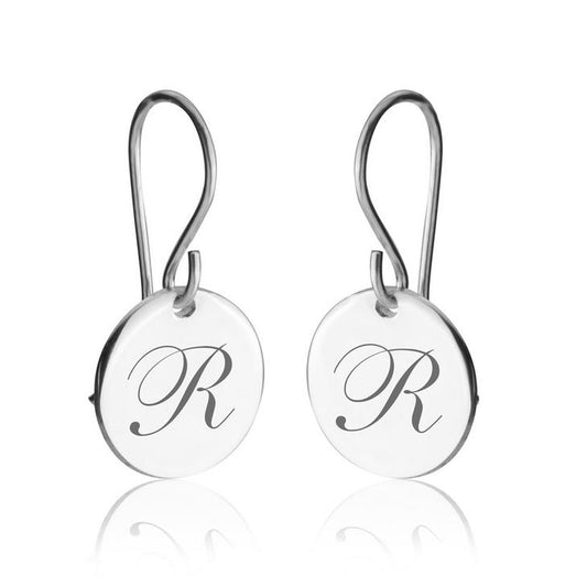 Initial Drop Earrings