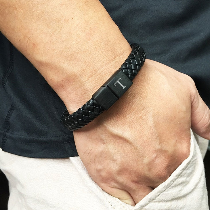 Mens Black Bracelet