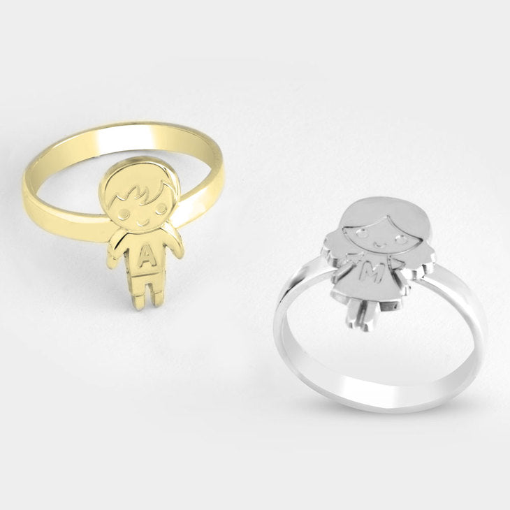 Child Ring with Initial