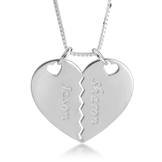 Breakable Heart Necklace for Couples