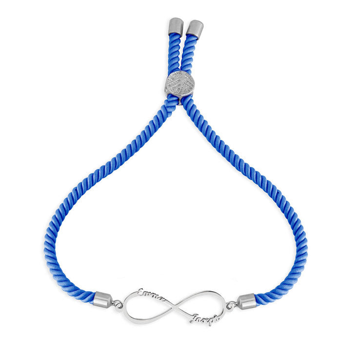 Personalized Cord Infinity Bracelet