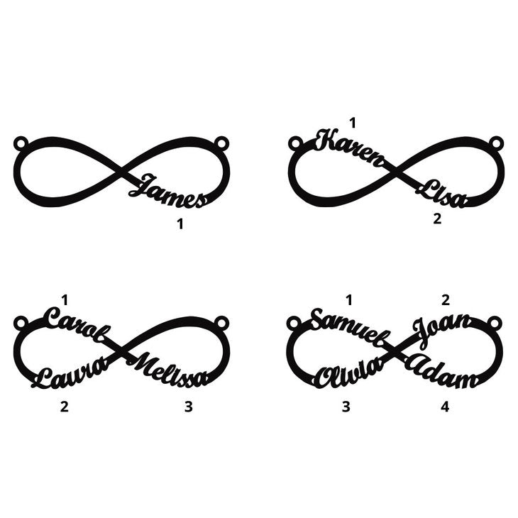 Personalized Cord Infinity Bracelet