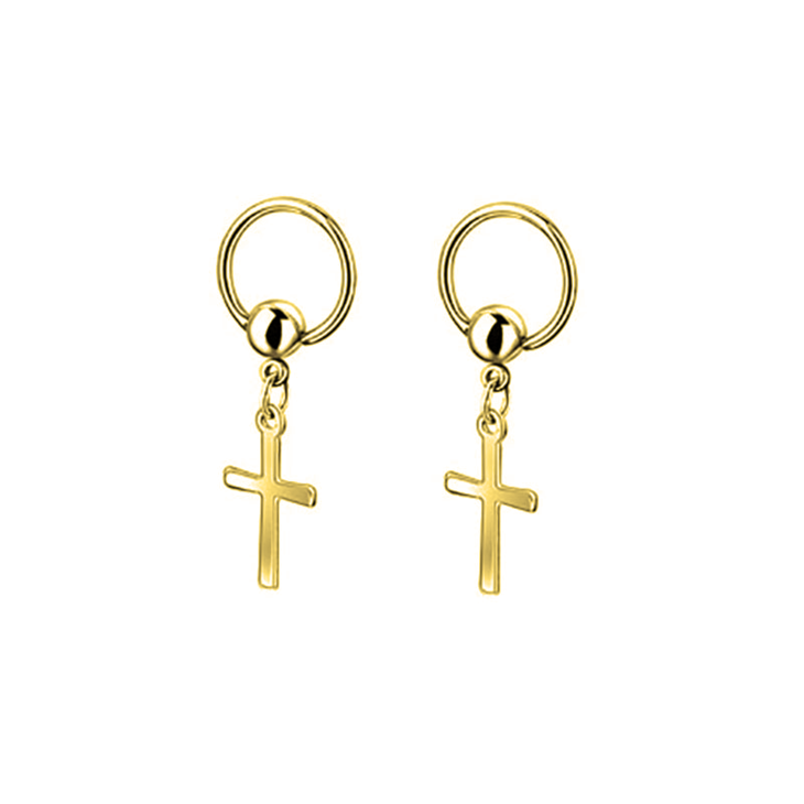 Dangle Cross Earrings