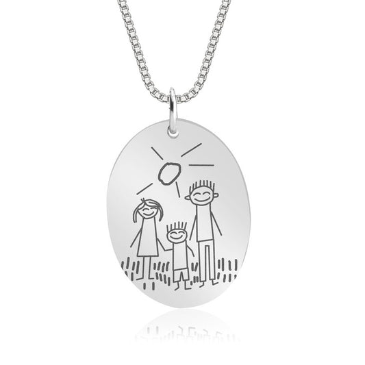 Kids Drawing Necklace