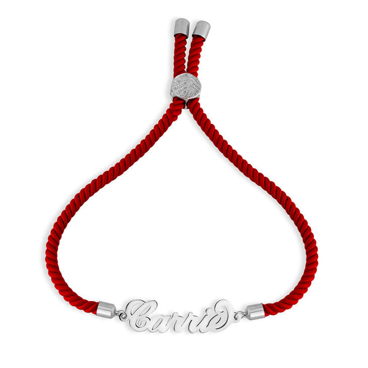 Personalized Cord Name Bracelet