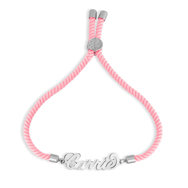 Personalized Cord Name Bracelet