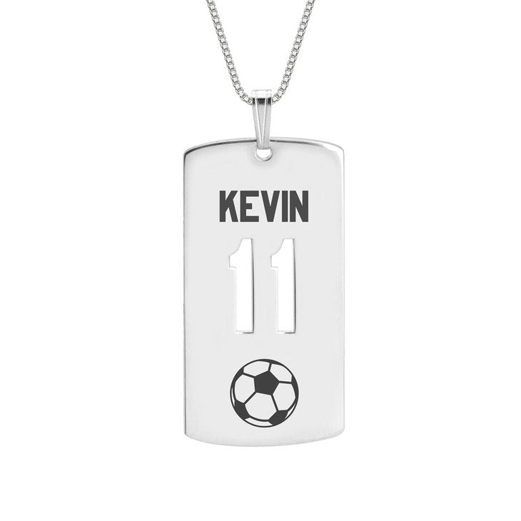 Personalized Dog Tag Sport Necklace