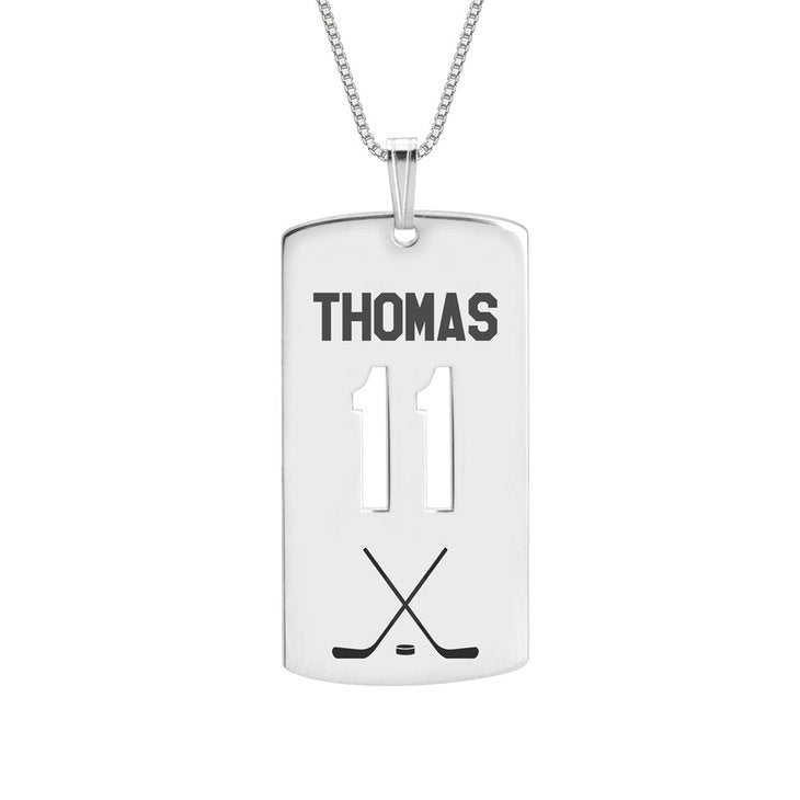 Personalized Dog Tag Sport Necklace
