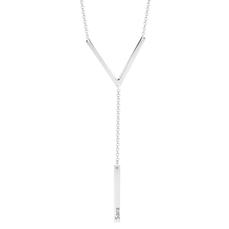 Triangle Hanging Bar Necklace