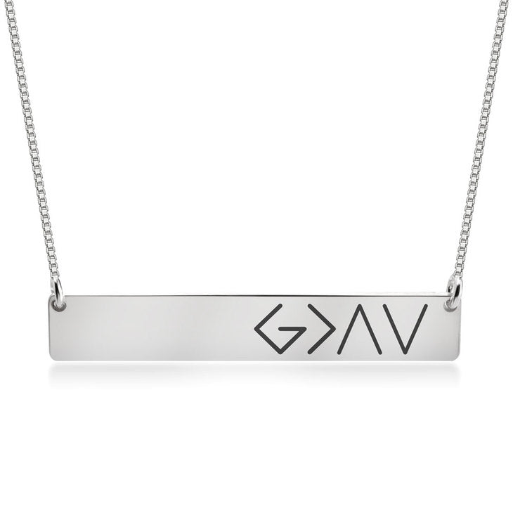 God is Greater Than the Highs and Lows Necklace