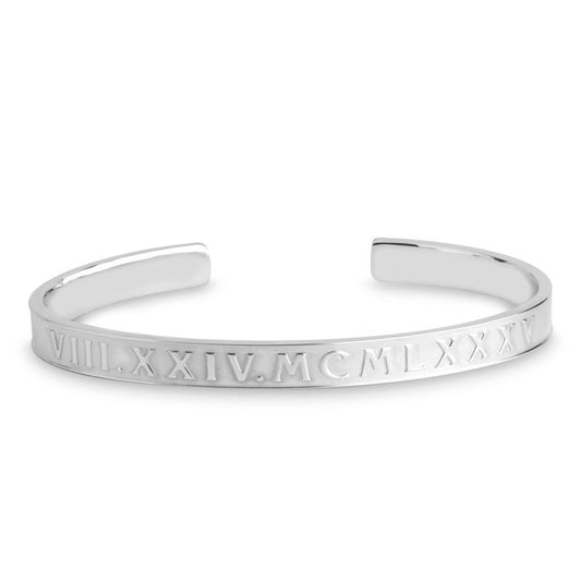 Delicate Roman Numeral Bangle