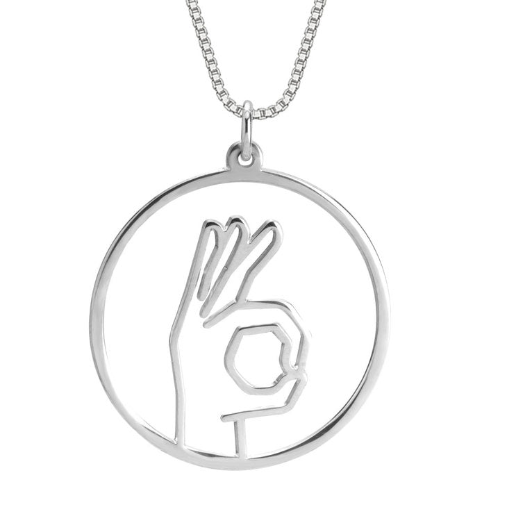 Sign Language Necklace