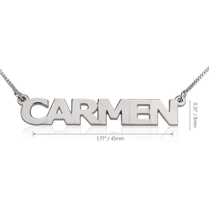 Capital Letters Name Necklace