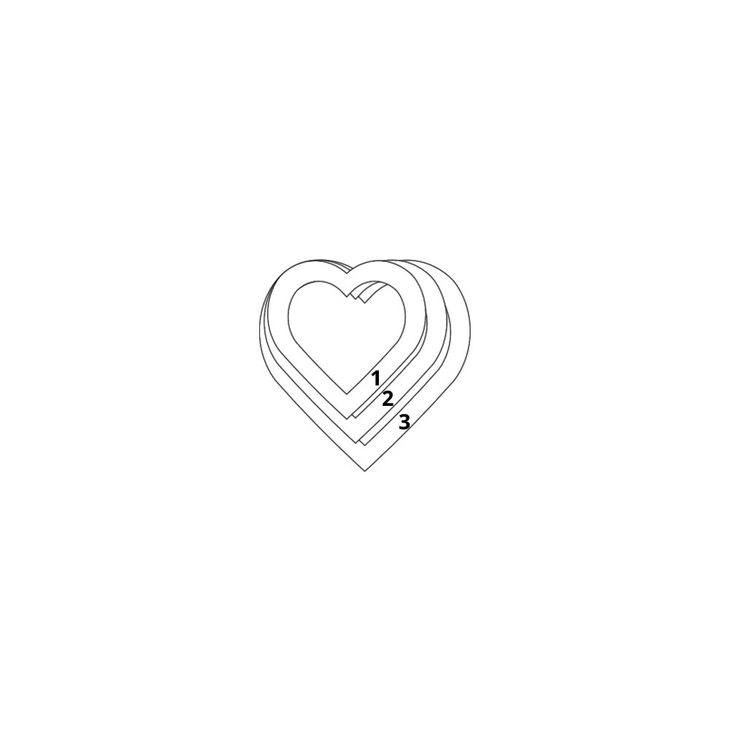 Three Toned Engraved Hearts Mother Necklace