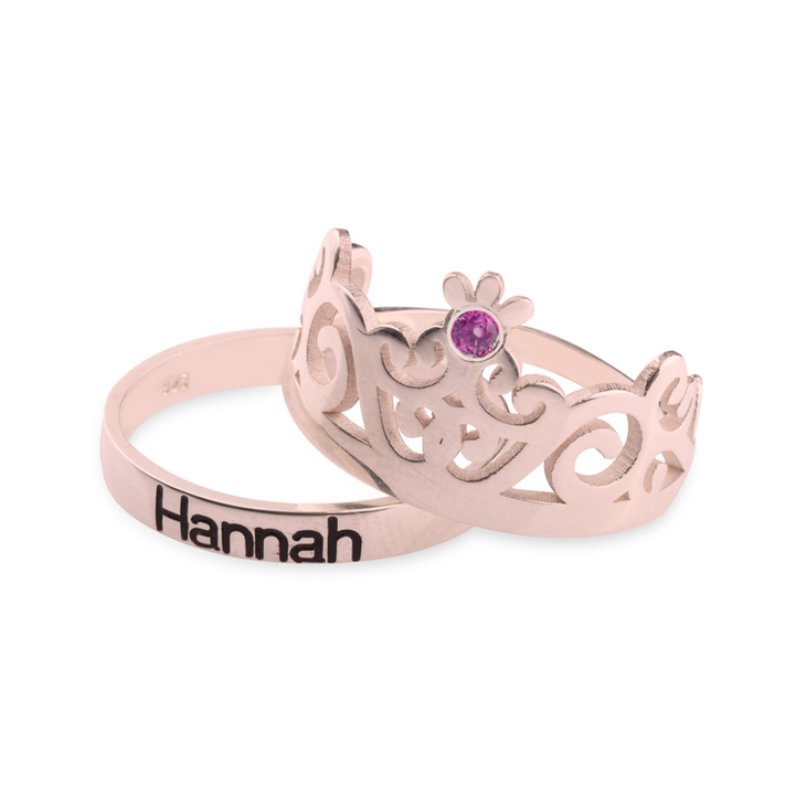 Crowns Couple Ring Set