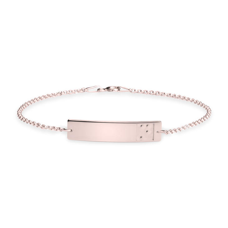 Braille Alphabet Bar Bracelet