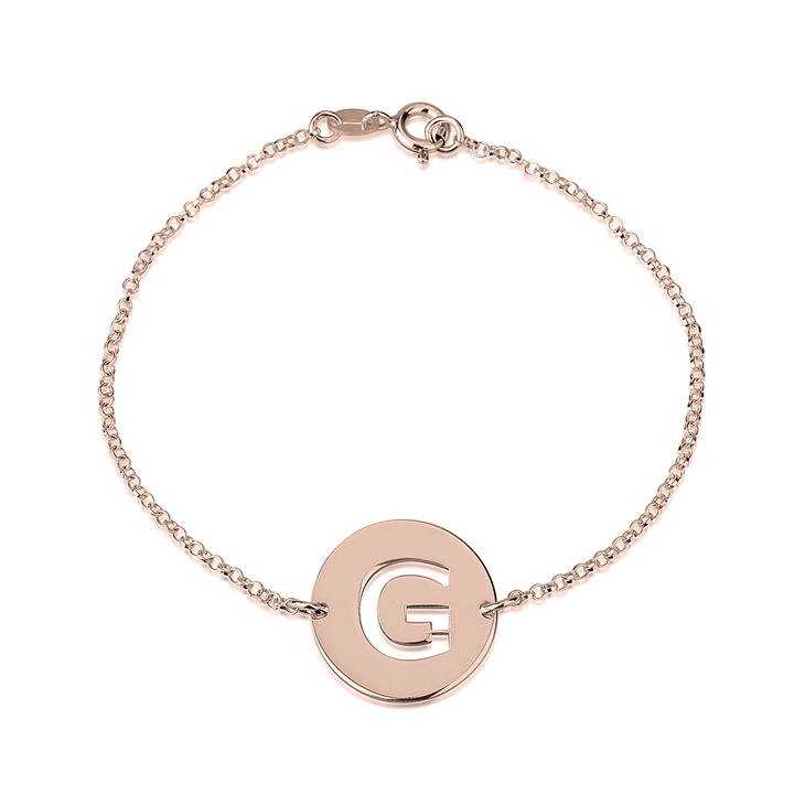 Cut Out Initial Bracelet