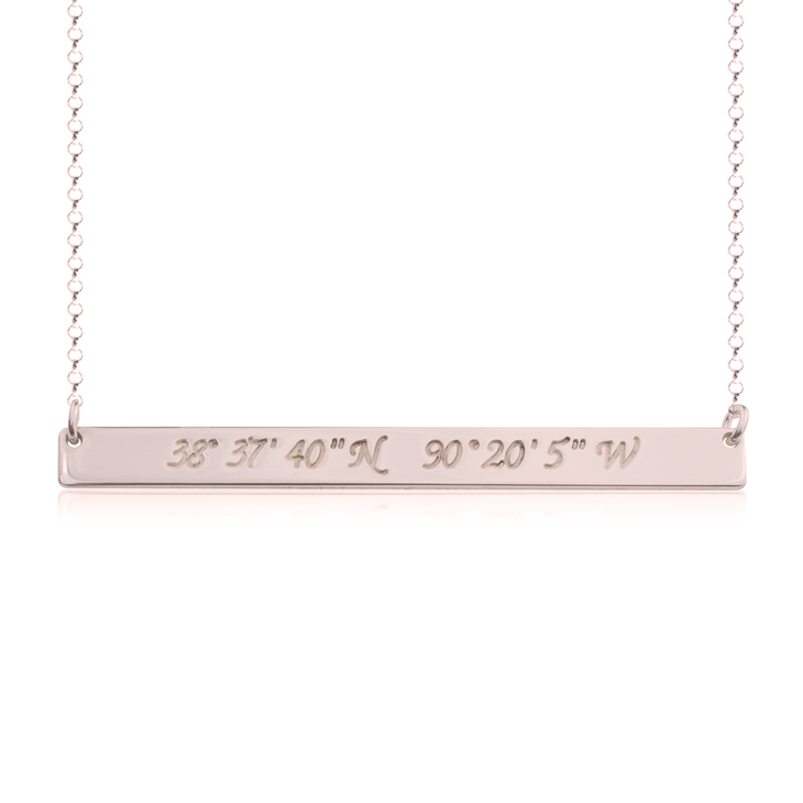 Coordinate Bar Necklace