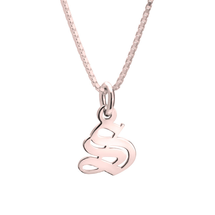 Old English Initial Necklace