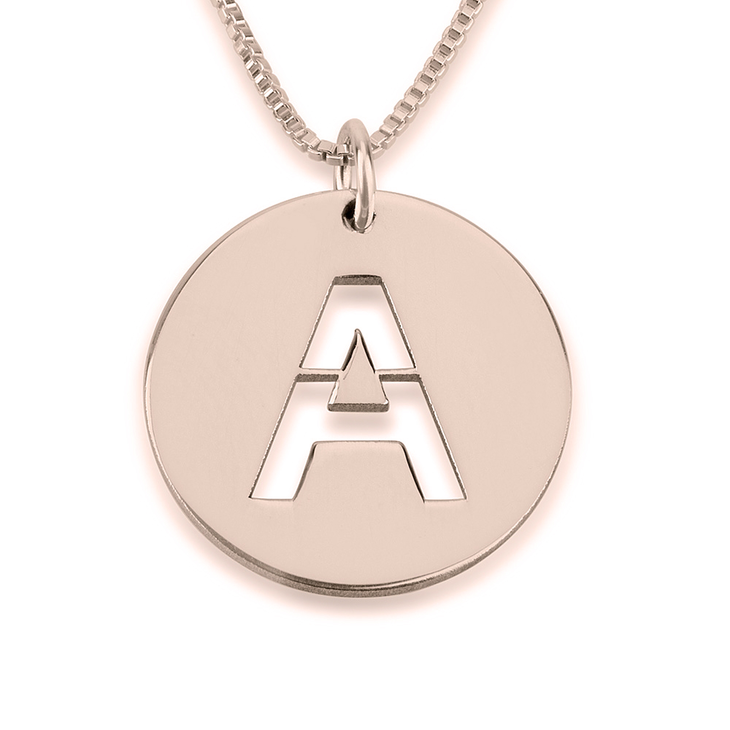 Initial Disc Necklace