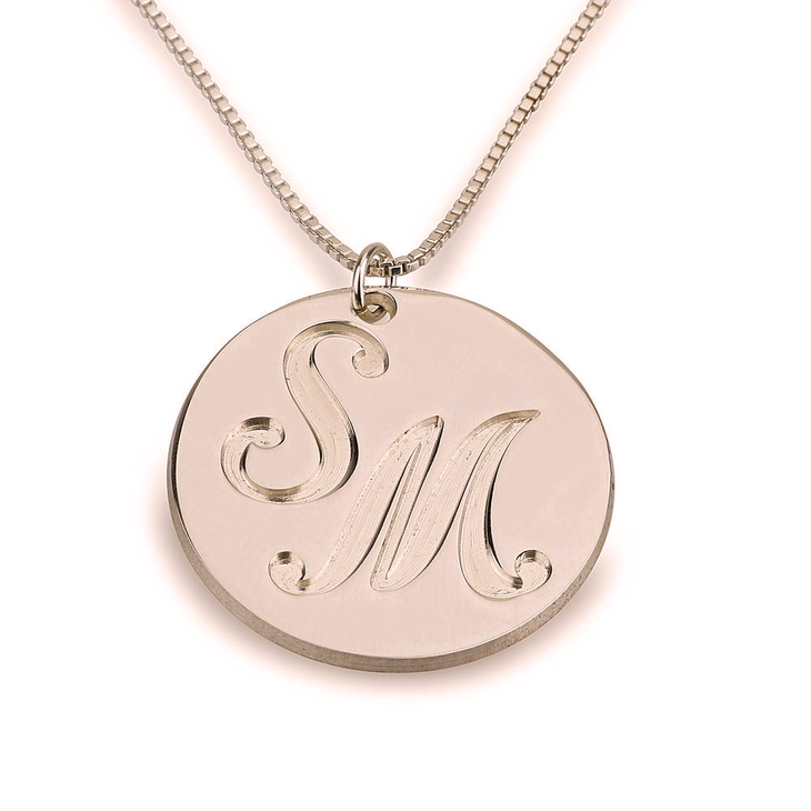 Medallion Initial Necklace