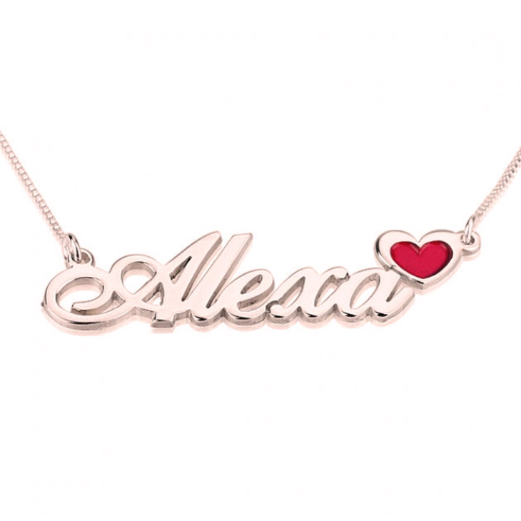 Name Necklace with Colored Symbols