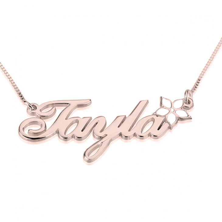 Name Necklace with Colored Symbols