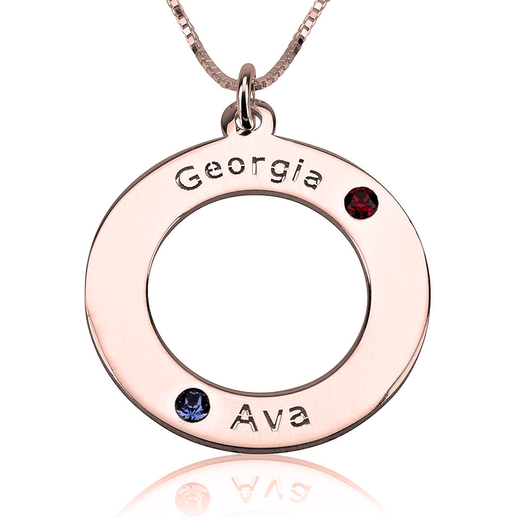 Family Birthstone Necklace