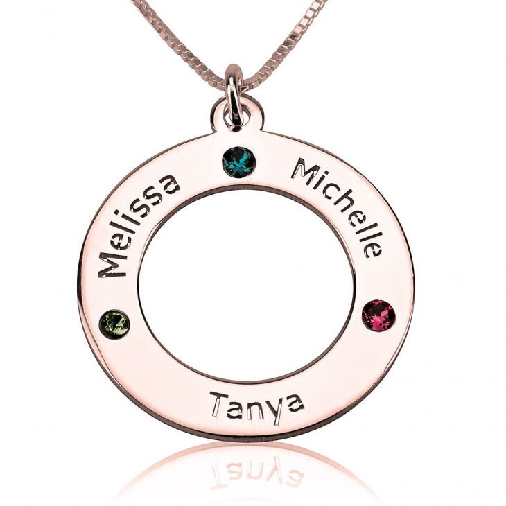 Family Birthstone Necklace