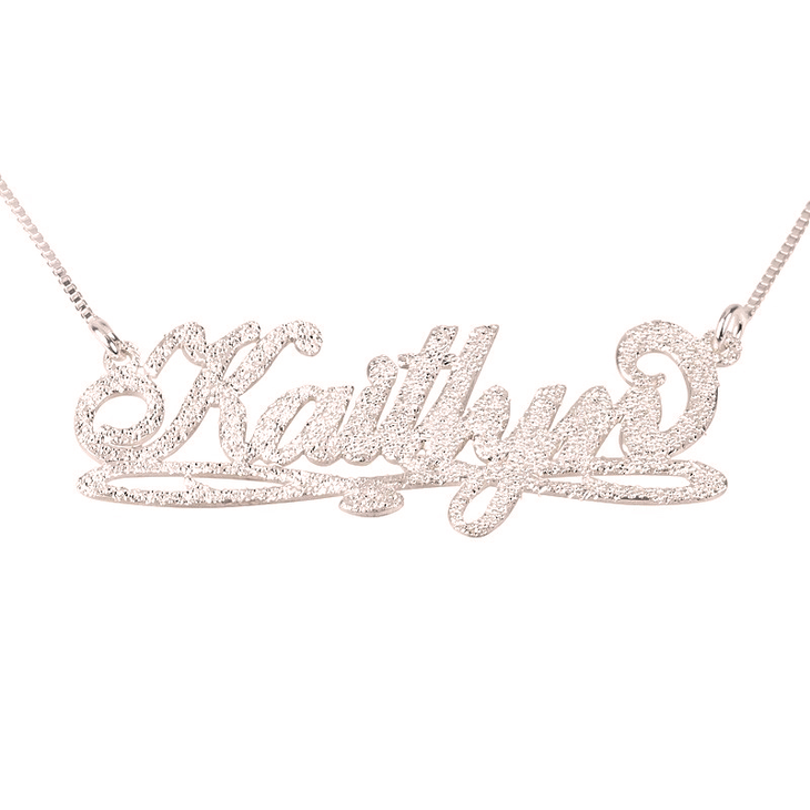 Bianca Line Sparkling Name Necklace